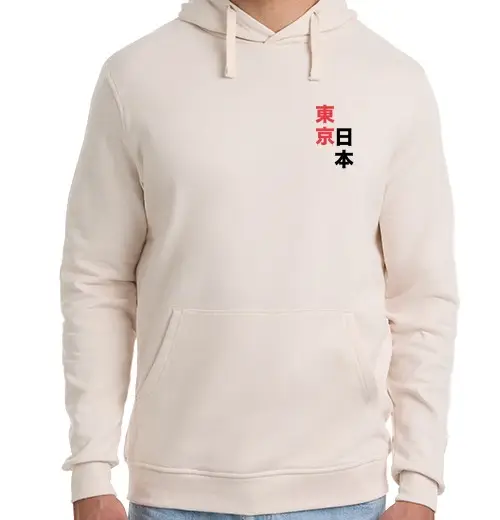 Felpa unisex con cappuccio effetto manga felpa tokyo japan con foto personalizzabile