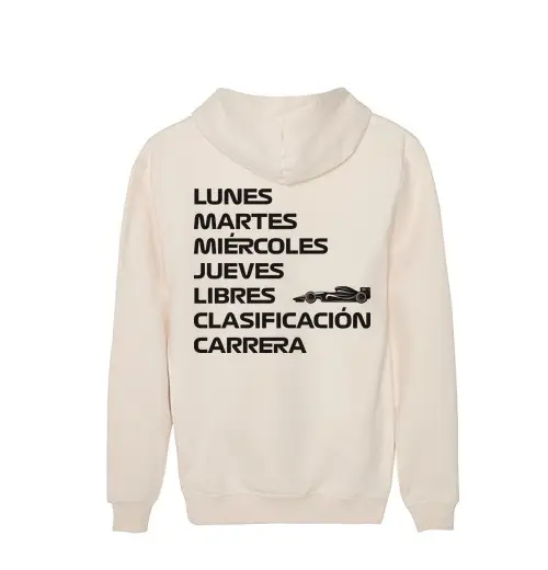 Felpa unisex con cappuccio f1 ana libero sc le ificazione corsa