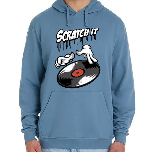 Felpa unisex con cappuccio grattalo