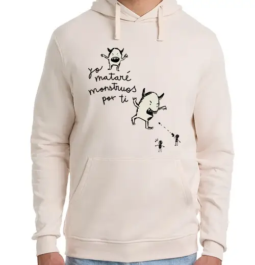 Tostadora Felpa unisex con cappuccio beige