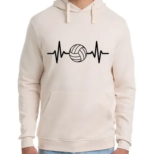 Felpa unisex con cappuccio la pallavolo è la vita la pallavolo