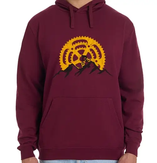 Tostadora Felpa unisex con cappuccio bordeaux