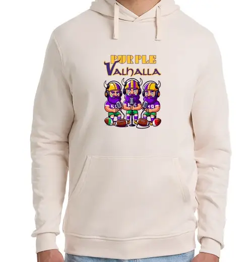 Felpa unisex con cappuccio Purple Valhalla Felpa