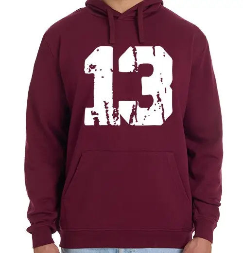 Felpa unisex con cappuccio retrò 13