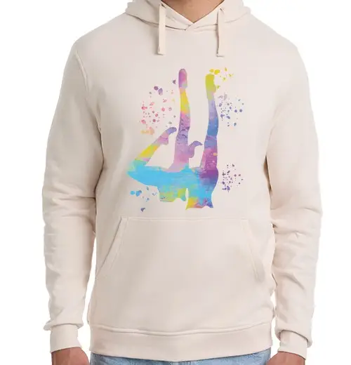 Felpa unisex con cappuccio squadra di nuoto sincronizzato nuoto ar