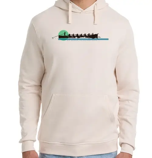 Felpa unisex con cappuccio striscia marinelak spoglia