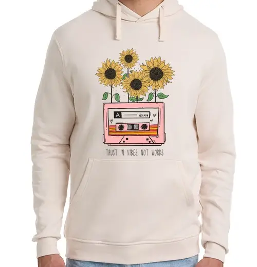 Felpa unisex con cappuccio t rust in vibrazioni not pagiochi di ru