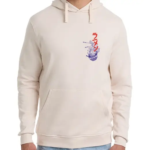 Felpa unisex con cappuccio tempo di ramen