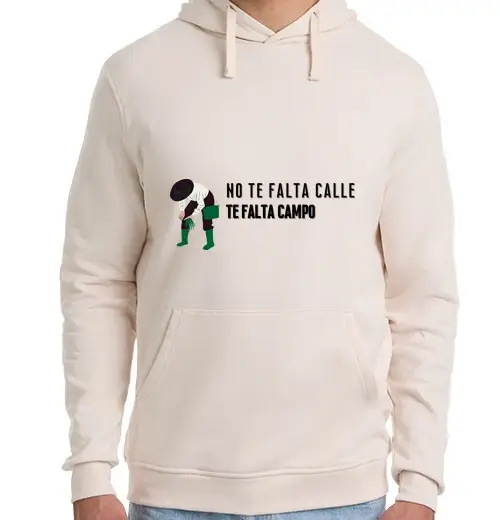 Felpa unisex con cappuccio ti manca il campo