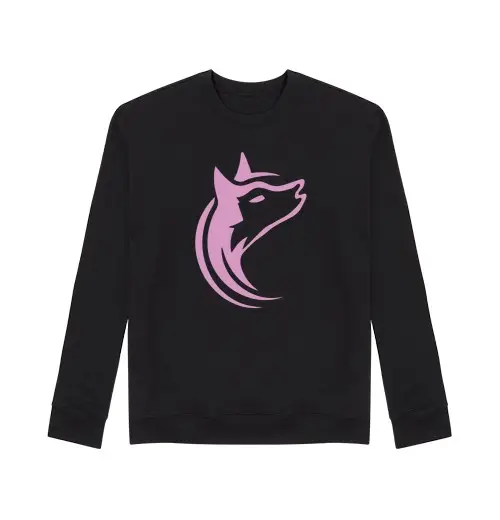 Felpa unisex crosswolf donna lupo rosa