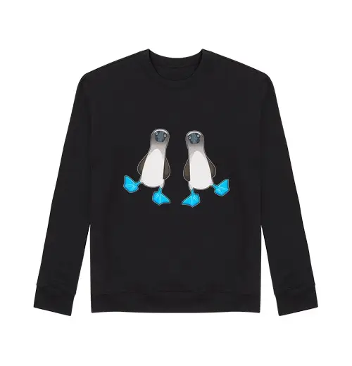 Felpa unisex divertenti uccelli sule dai piedi blu c