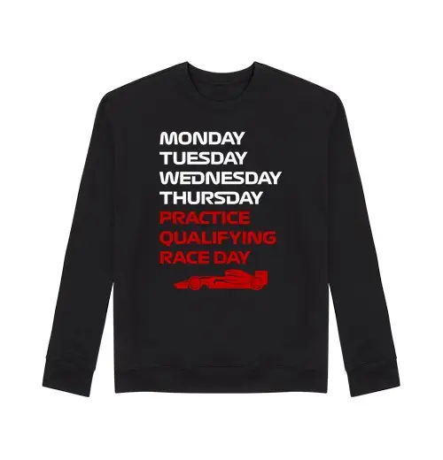 Felpa unisex f1 settimana di prove libere day ace di