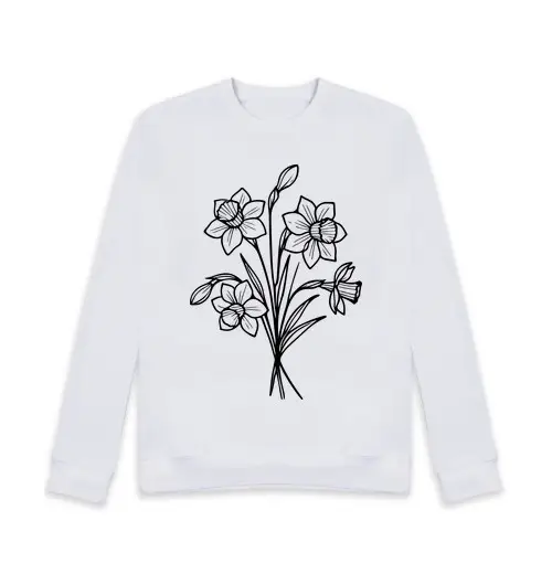 Felpa unisex fiori di narcisi