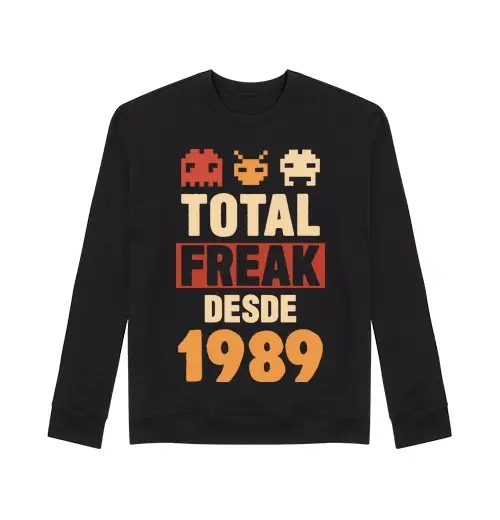 Felpa unisex geek totale dal 1989
