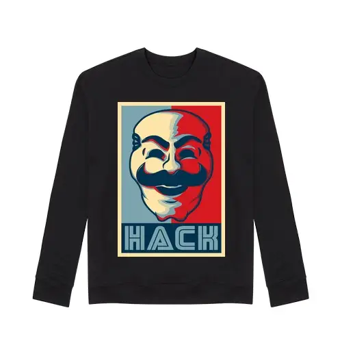 Tostadora Felpa unisex nera con grafica