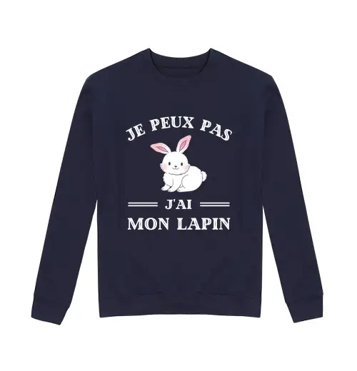 Felpa unisex Non posso avere una bunny humor bunny g