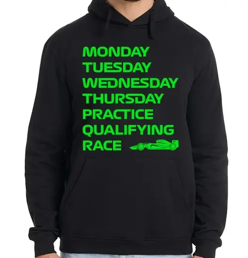 Felpa uomo con cappuccio ace di qualificazione pratica F1