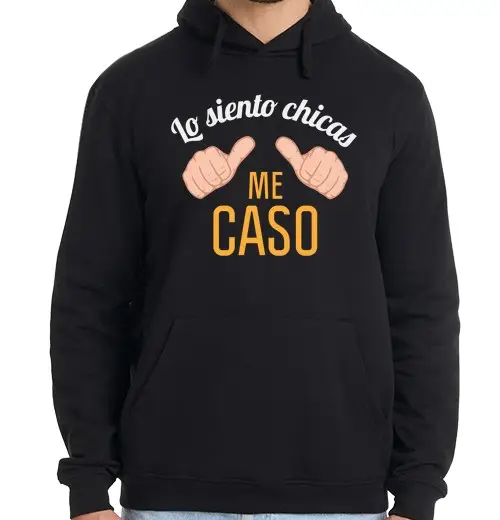 Felpa uomo con cappuccio addio al senzagle spiacente chic come