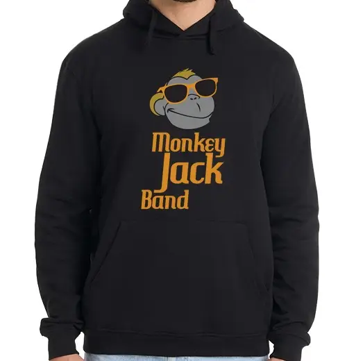 Felpa uomo con cappuccio band jack monkey