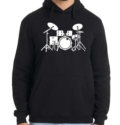 Tostadora Felpa uomo con cappuccio nero