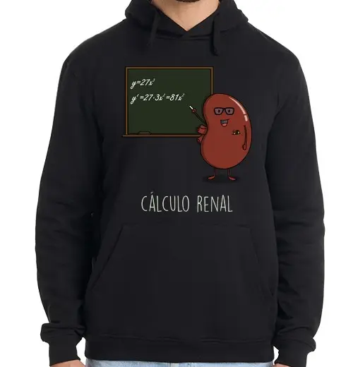 Felpa uomo con cappuccio calcoli renali