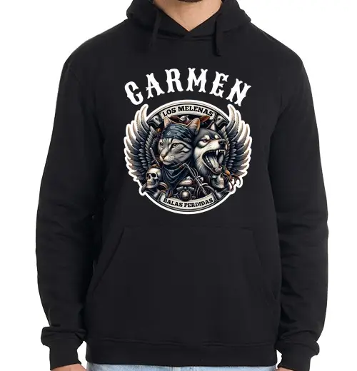 Felpa uomo con cappuccio carmen sudadera