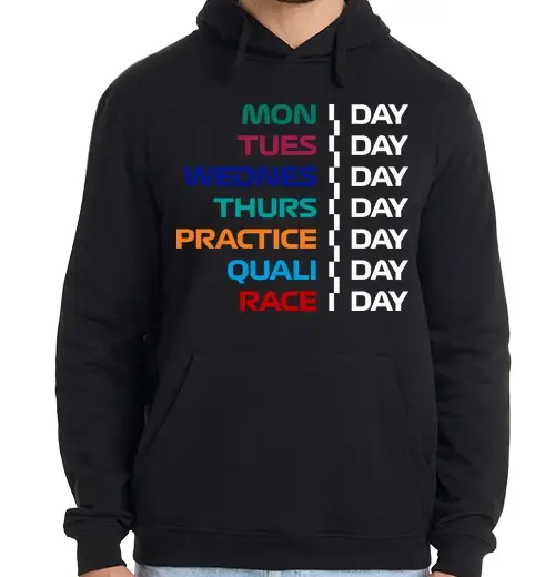 Felpa uomo con cappuccio F1 Settimana Prove Qualifiche ace day