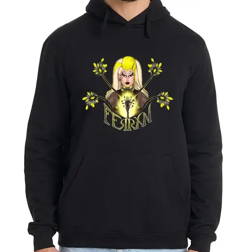 Felpa uomo con cappuccio felpa incontra le regine ferrxn