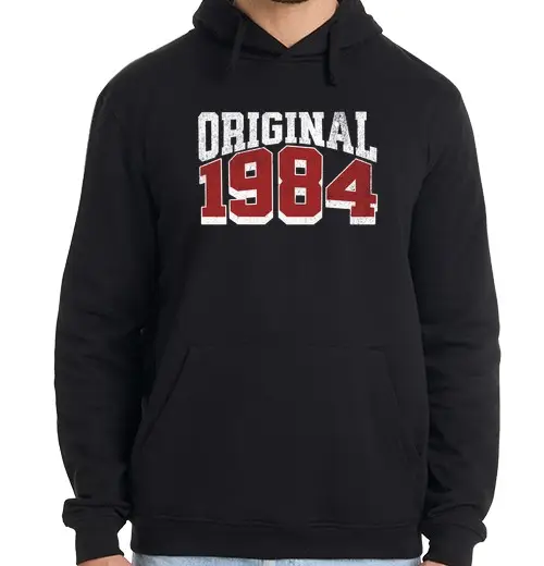 Felpa uomo con cappuccio felpa originale dell anno di nascita 1984