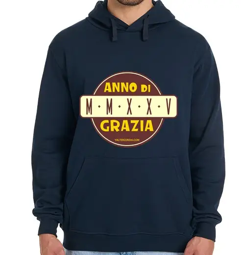 Felpa uomo con cappuccio giubileo