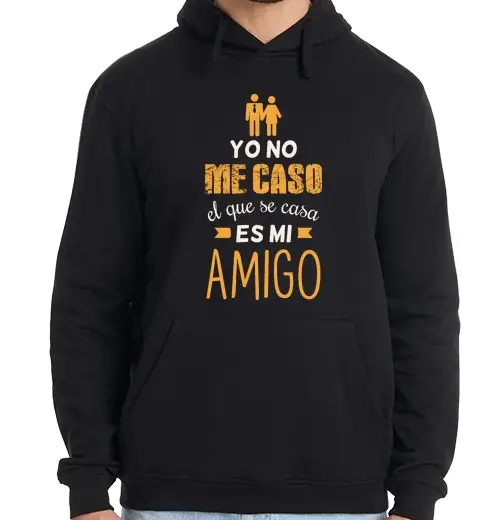 Felpa uomo con cappuccio ho ignorato chiunque sposa è il mio amico