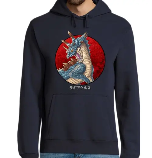 Felpa uomo con cappuccio hunter di mostri lagiacrus