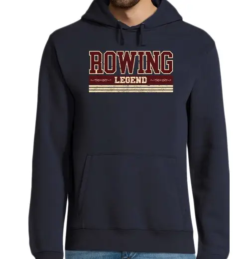 Felpa uomo con cappuccio leggenda del canottaggio