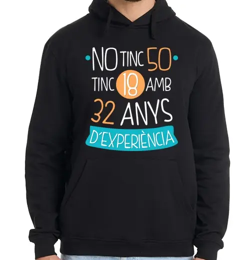 Felpa uomo con cappuccio magliacia senza tinta 50