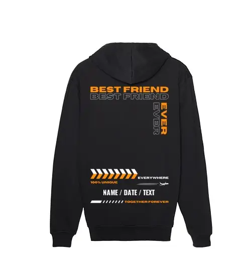Felpa uomo con cappuccio migliore amico 2 - hd