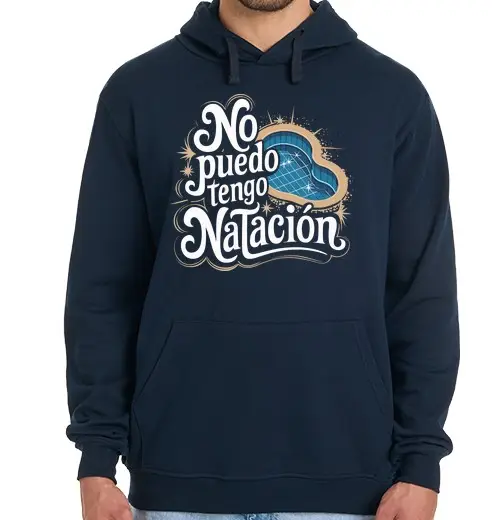 Felpa uomo con cappuccio Non posso devo nuoto