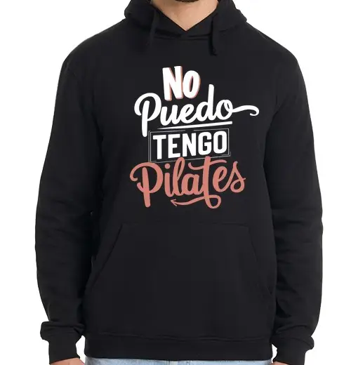 Felpa uomo con cappuccio Non posso faccio pilates