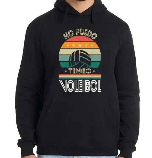 Felpa uomo con cappuccio Non posso ho la pallavolo