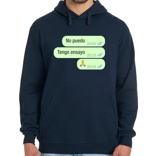 Tostadora Felpa uomo con cappuccio blu