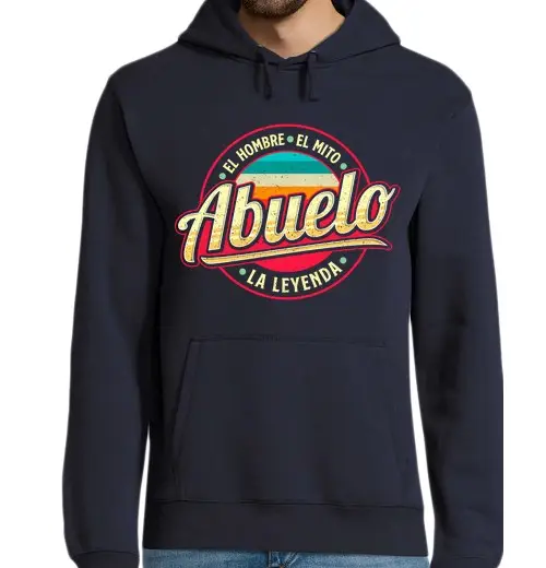 Felpa uomo con cappuccio nonno uomo il mito la leggenda nonno festa del papà