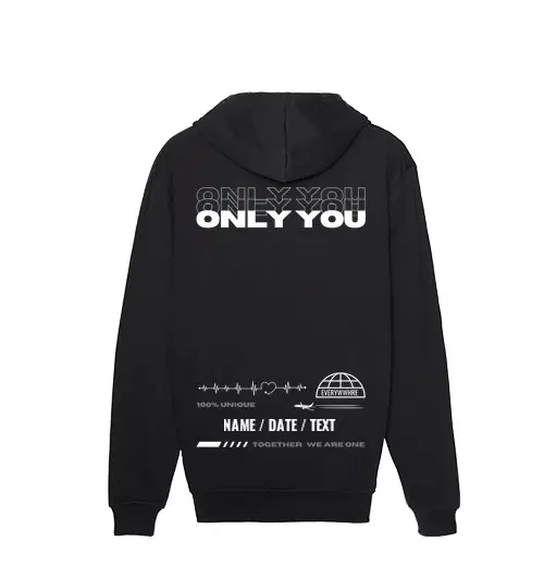 Felpa uomo con cappuccio only you 1 - hd