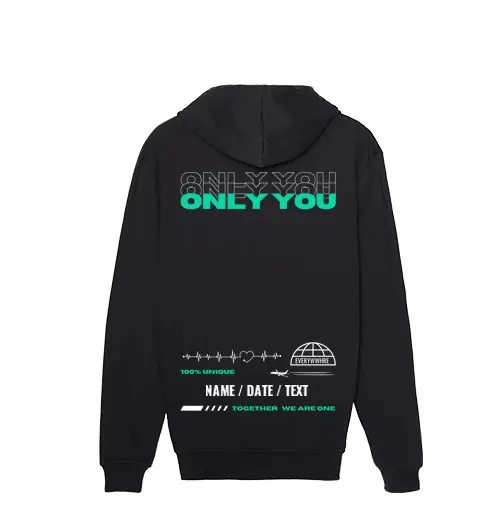 Felpa uomo con cappuccio only you 2 - hd