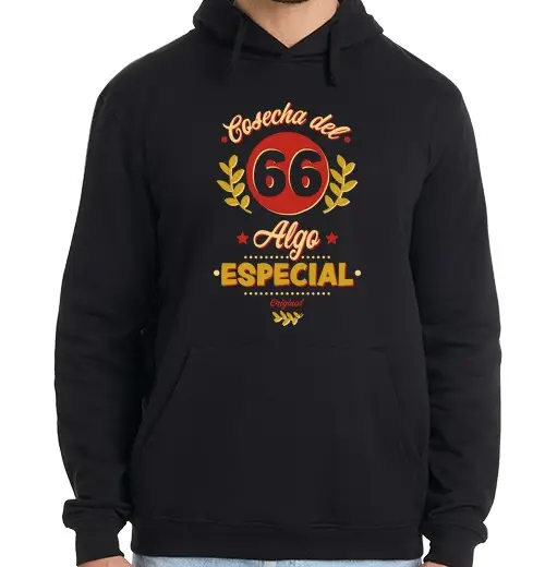 Felpa uomo con cappuccio raccolto di 66