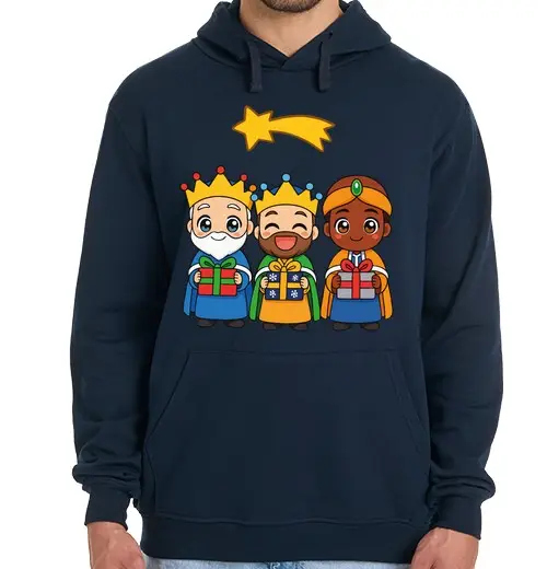 Felpa uomo con cappuccio re magi