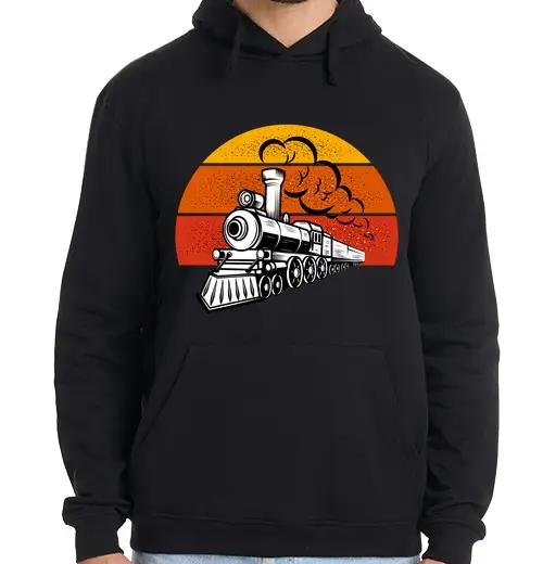 Felpa uomo con cappuccio regalo macchinista