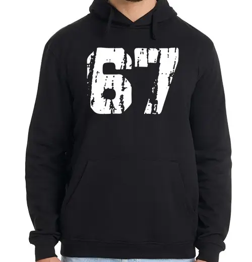 Felpa uomo con cappuccio retrò 67