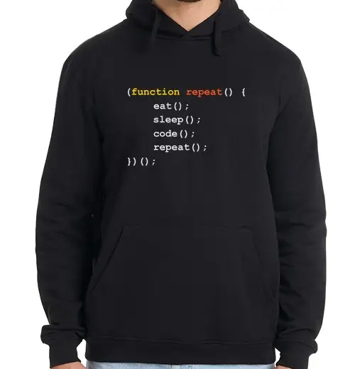 Felpa uomo con cappuccio ripetizione della funzione