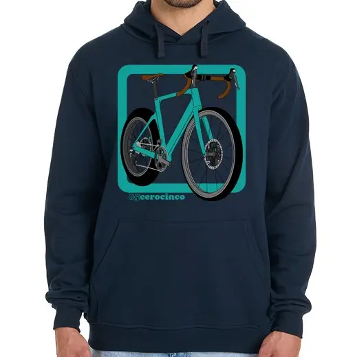 Felpa uomo con cappuccio roadbikegpverde