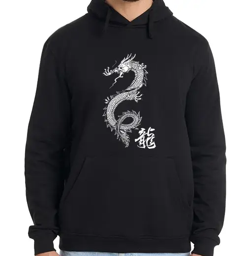 Felpa uomo con cappuccio ryu 4