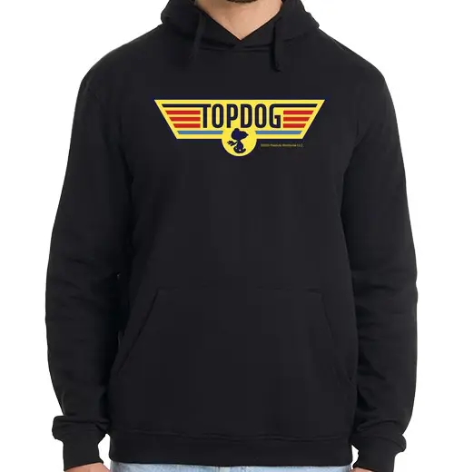 Felpa uomo con cappuccio snoopy capobranco